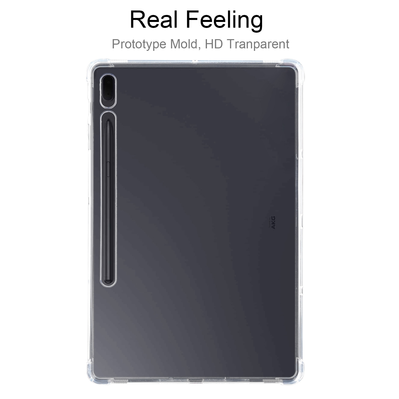 Stødsikkert beskyttelsesfoderal til Samsung Galaxy Tab S7 T870/T875 - Gennemsigtig