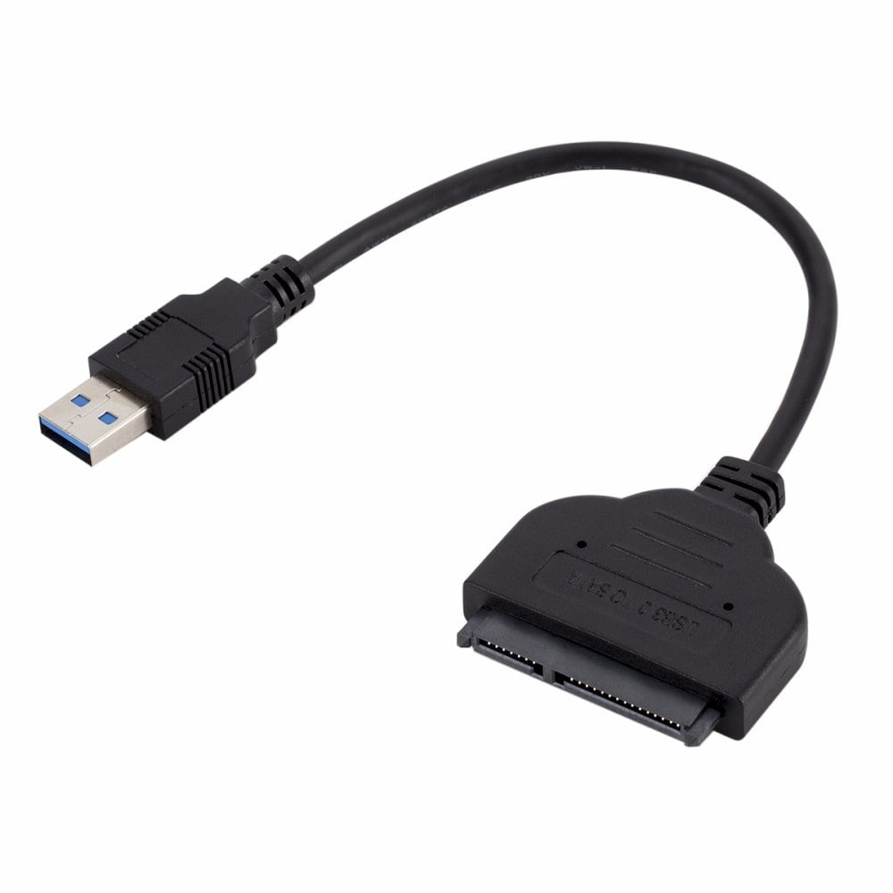 USB til SATA-adapterkabel för 2,5" SSD-harddiscs