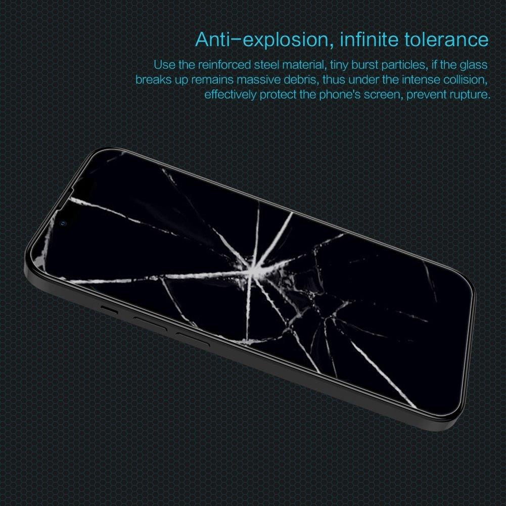 Helskærmsskåner med hærdet glas og ekstra hårdhed til iPhone 13 / 13 Pro