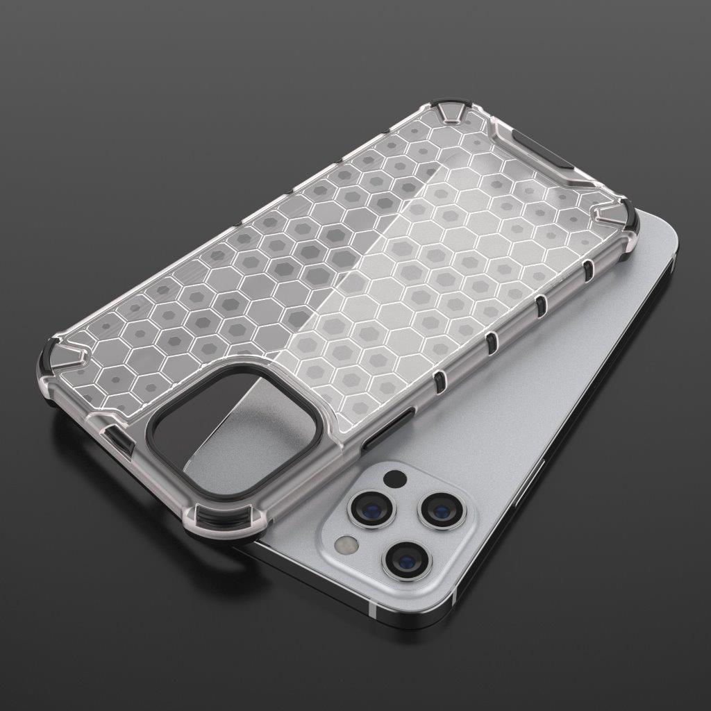 Stødsikkert mobilcover med et gennemtænkt mønster til iPhone 13 Mini - Hvid