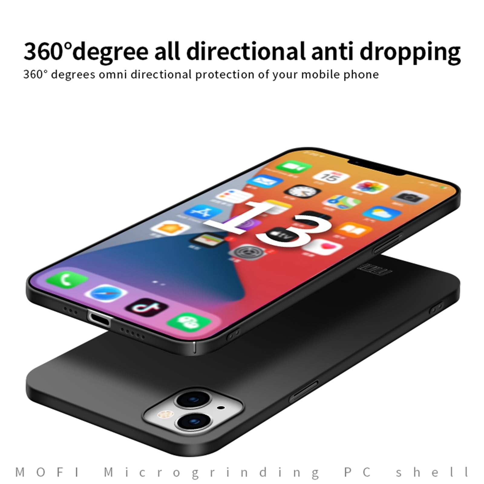 Ultratyndt MOFI-cover til iPhone 13 - Roséguld