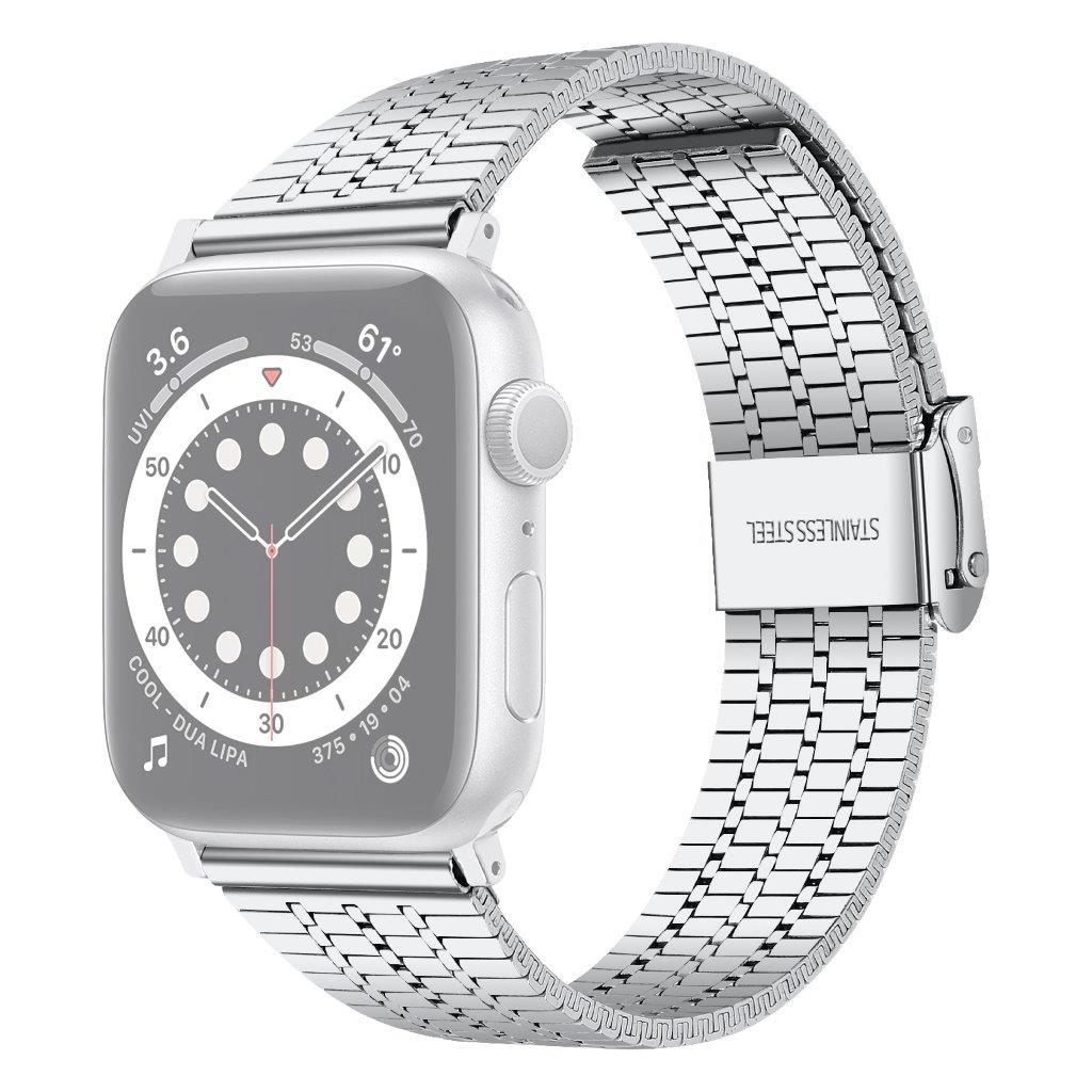 Urrem med dobbeltlås til Apple Watch 38 mm - Sølvfarvet