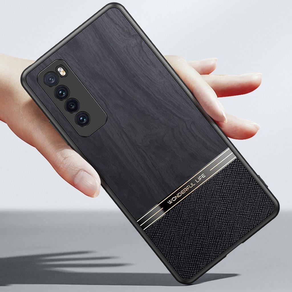 Stødsikkert mobilcover med træmotiv til Huawei nova 5