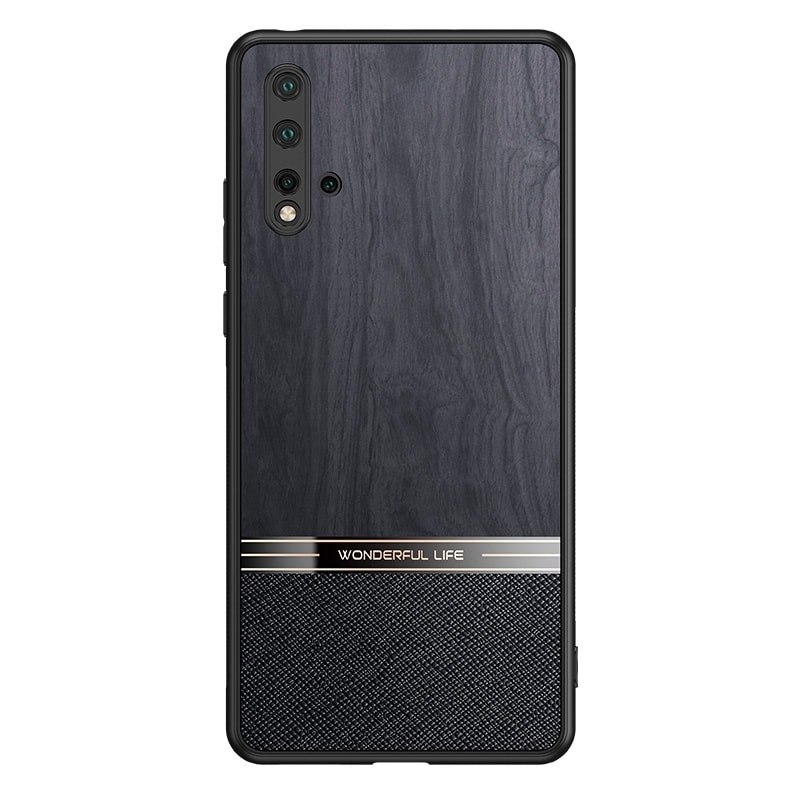 Stødsikkert mobilcover med træmotiv til Huawei nova 5