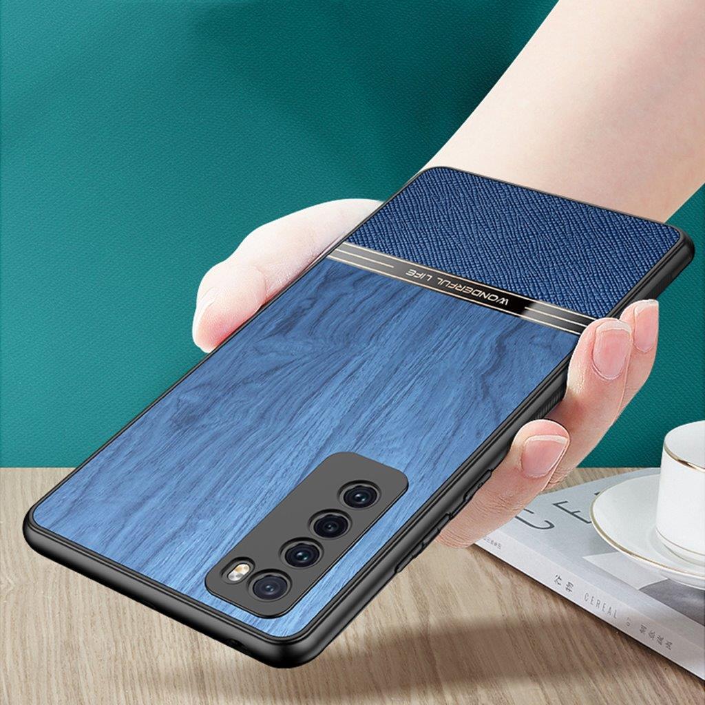 Stødsikkert mobilcover med træmotiv til Huawei nova 6