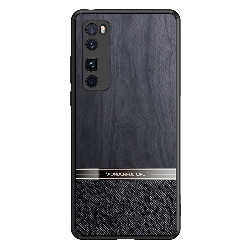 Stødsikkert mobilcover med træmotiv til Huawei nova 7 Pro 5G