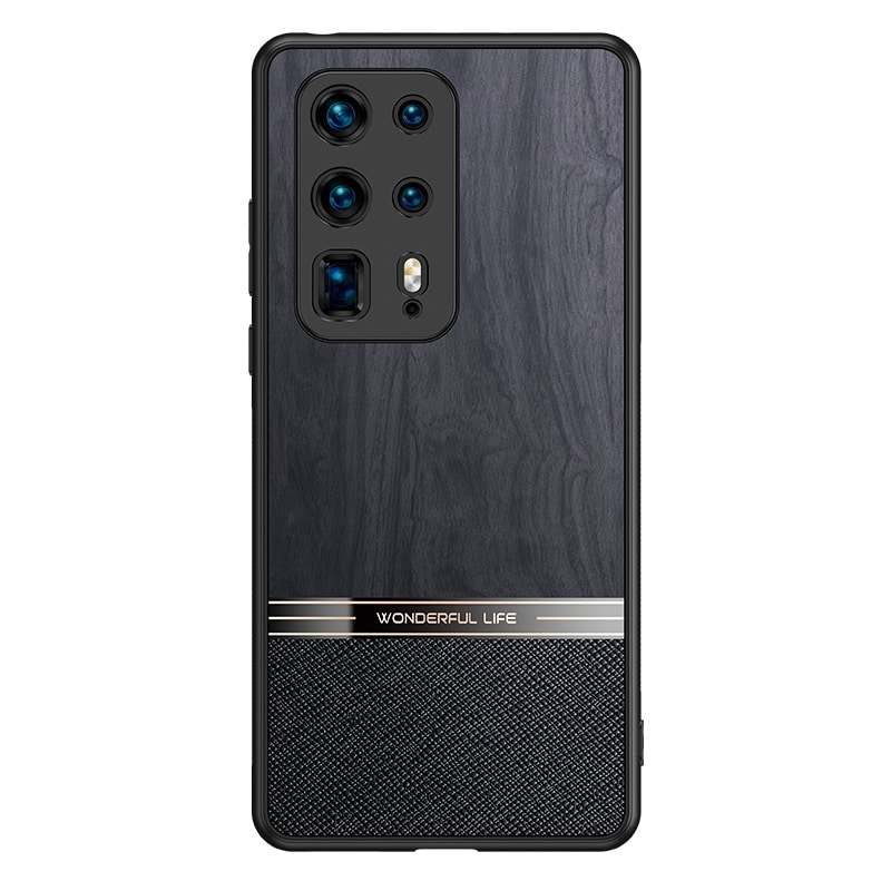 Stødsikkert mobilcover med træmotiv til Huawei P40 Pro+