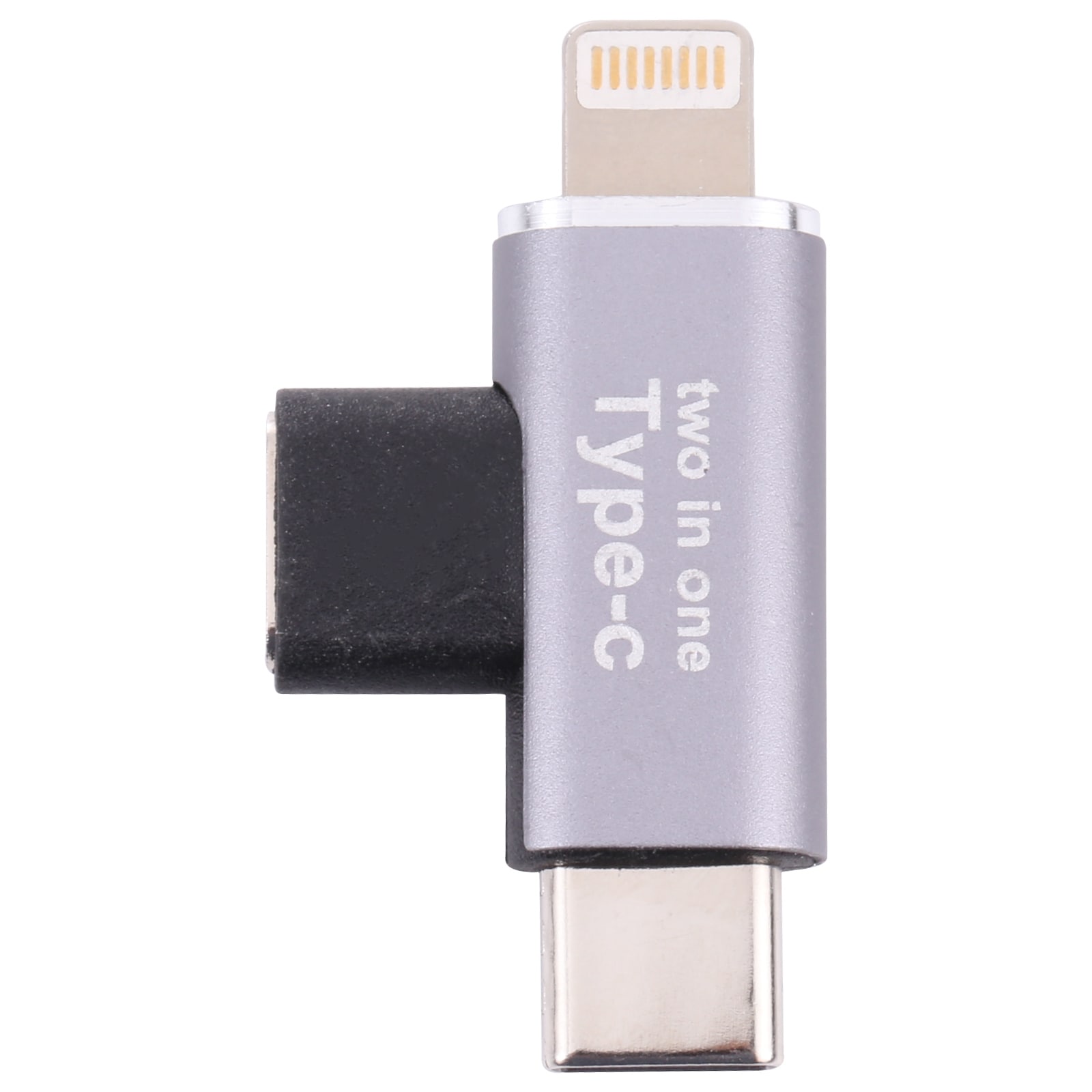 Adapter USB-C-hun til 8-pins-han + USB-C-han