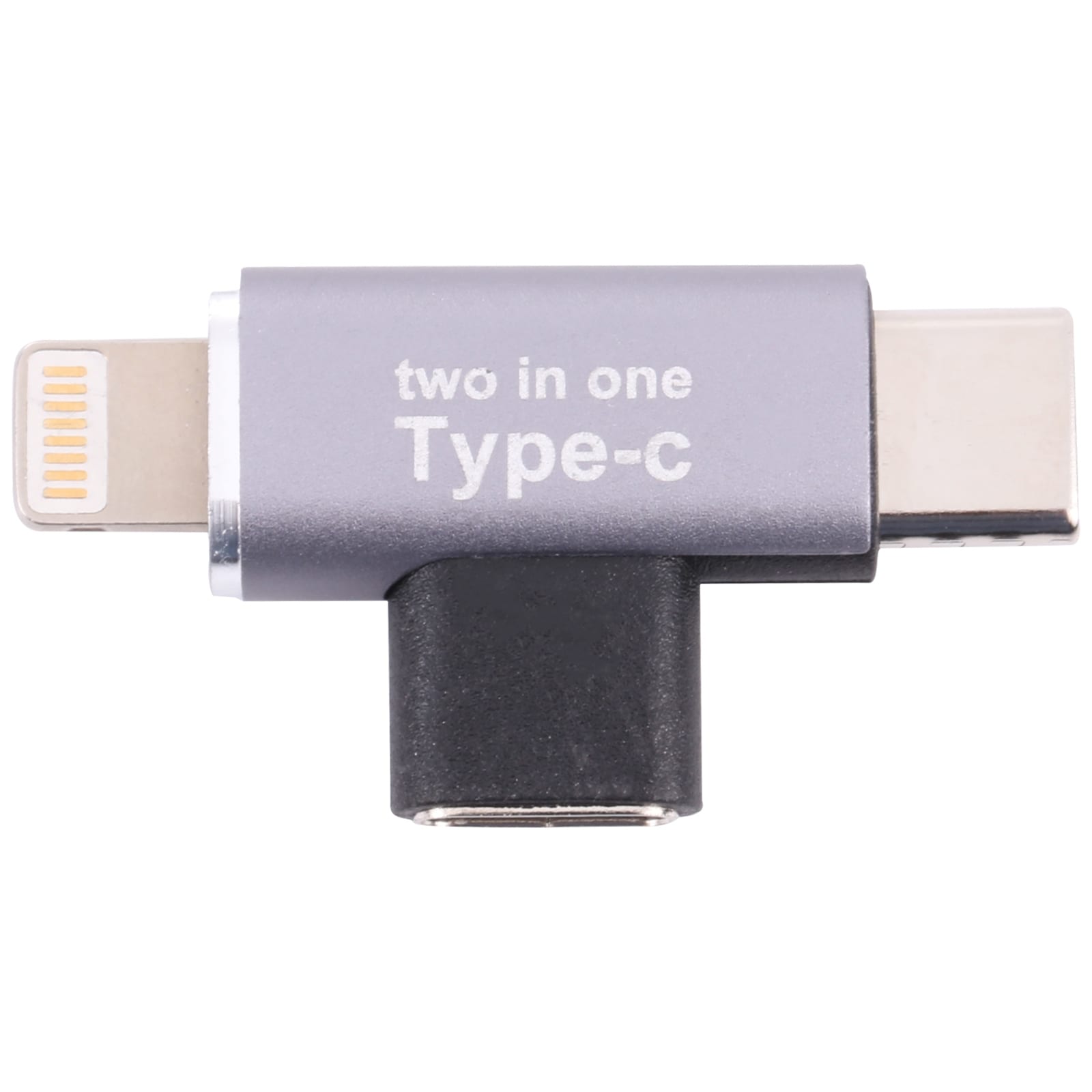 Adapter USB-C-hun til 8-pins-han + USB-C-han