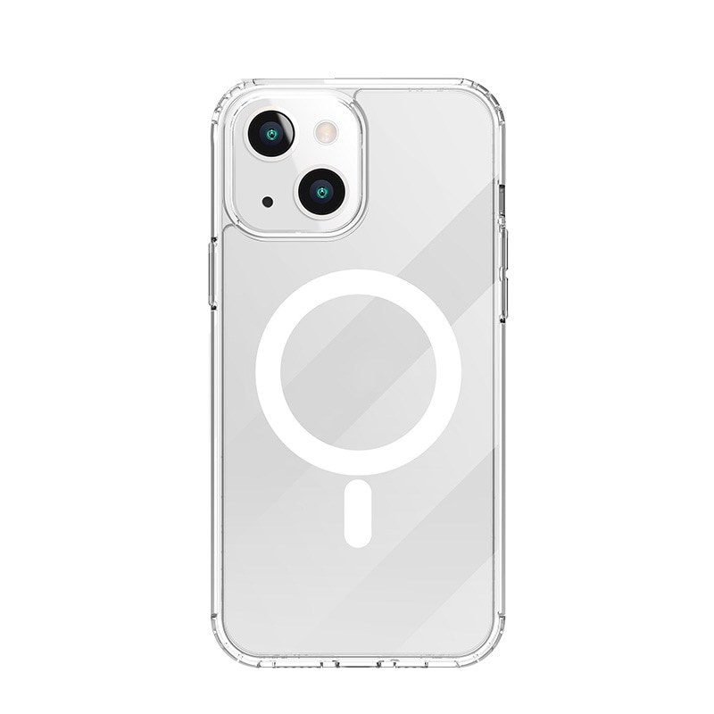Mobilcover med stødsikker beskyttelse og MagSafe til iPhone 13 - Gennemsigtig