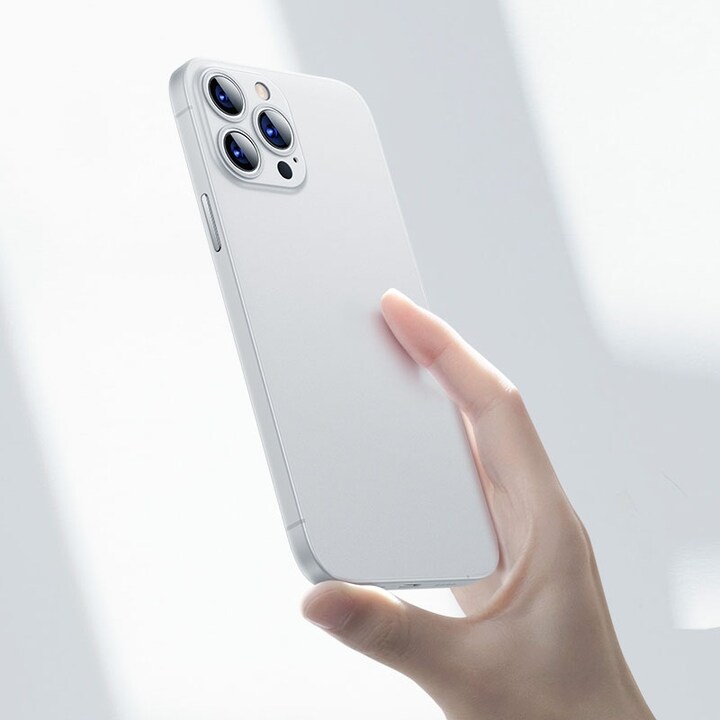 Ultratyndt og stødsikkert mobilcover til iPhone 13 – Hvid