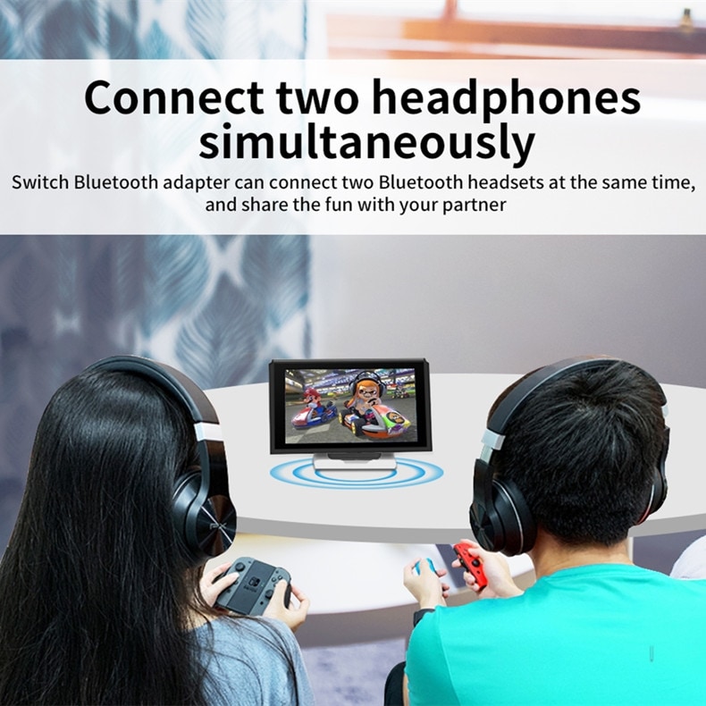 Trådløs Bluetooth-lydsender til Ninento Switch/PS5/PS4