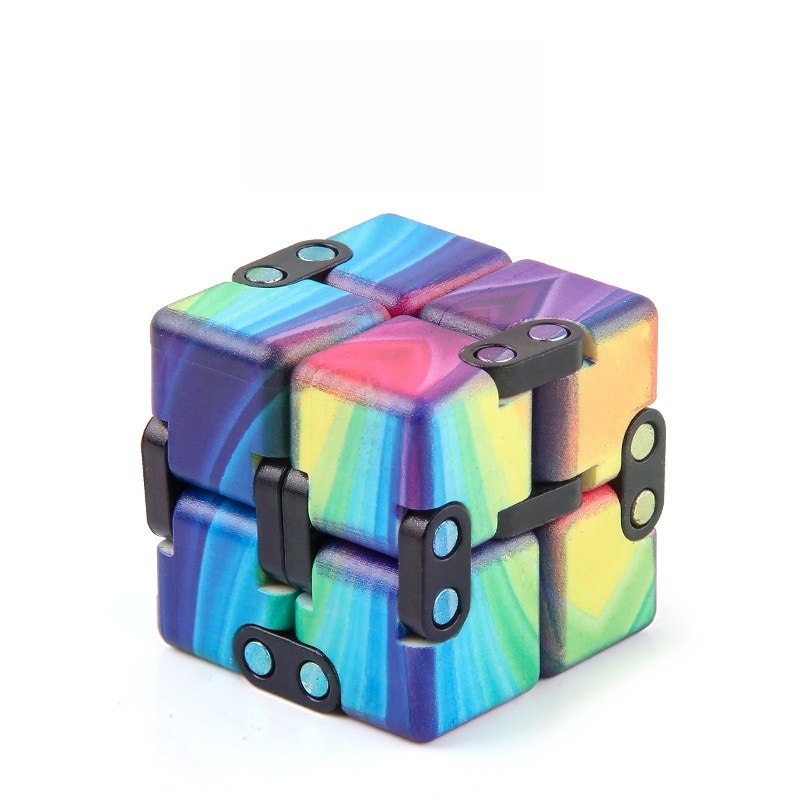 Magic Fidget Cube - Farvede Striber