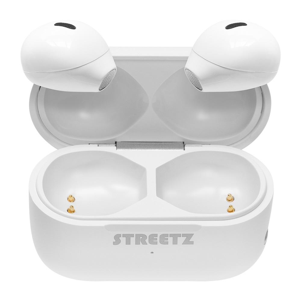 STREETZ Bluetooth MiniHeadset med ladefoderal - Hvid