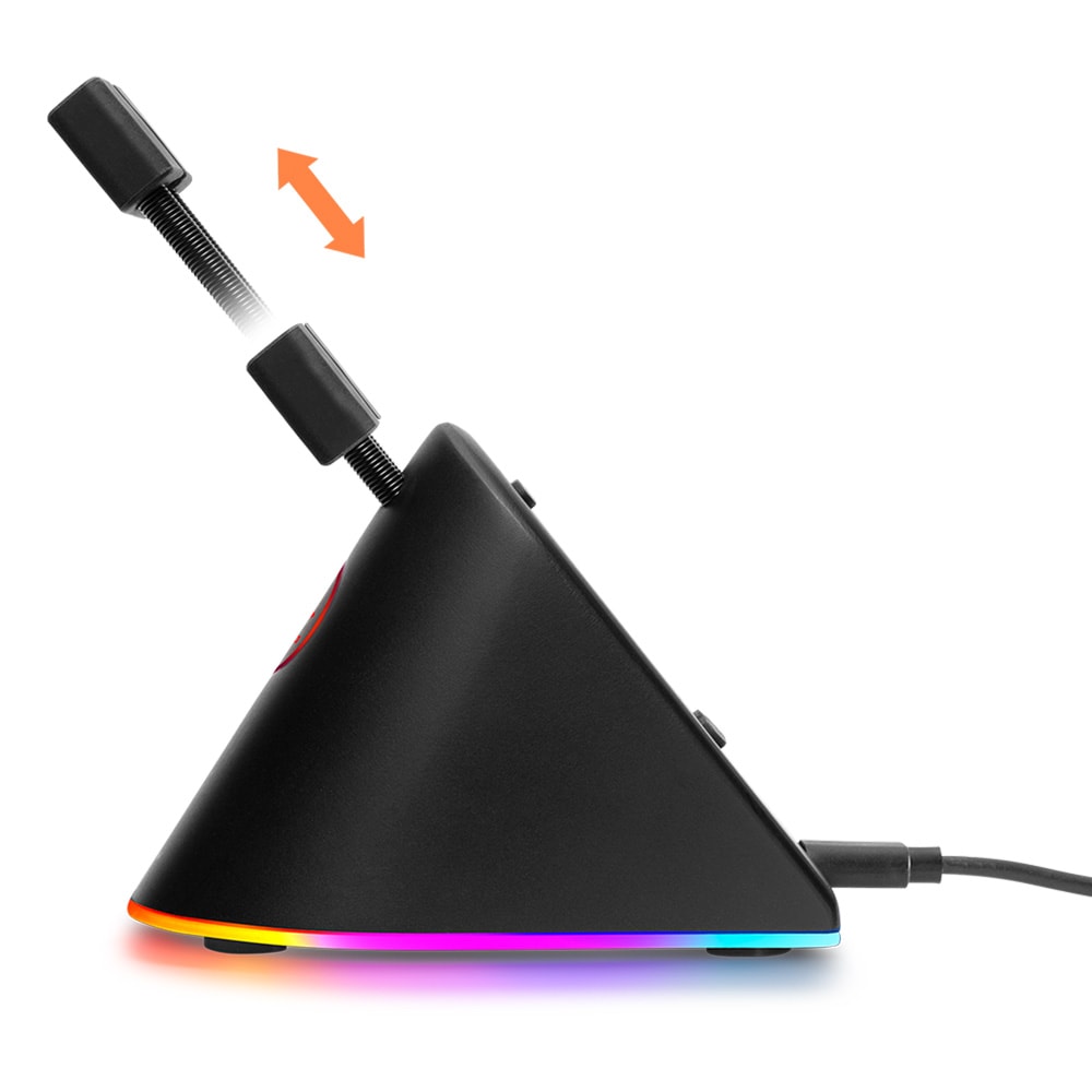 Deltaco Gaming RGB Mouse Bungee - Sort