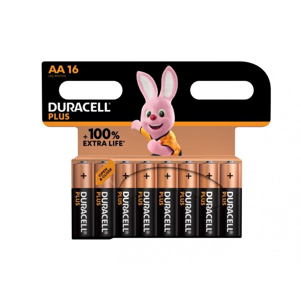 Duracell Plus Extra Life MN1500/LR06 Mignon AA 16-pak
