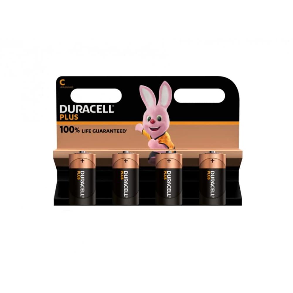 Duracell Plus Extra Life MN1400/LR14 Baby C 4-pak