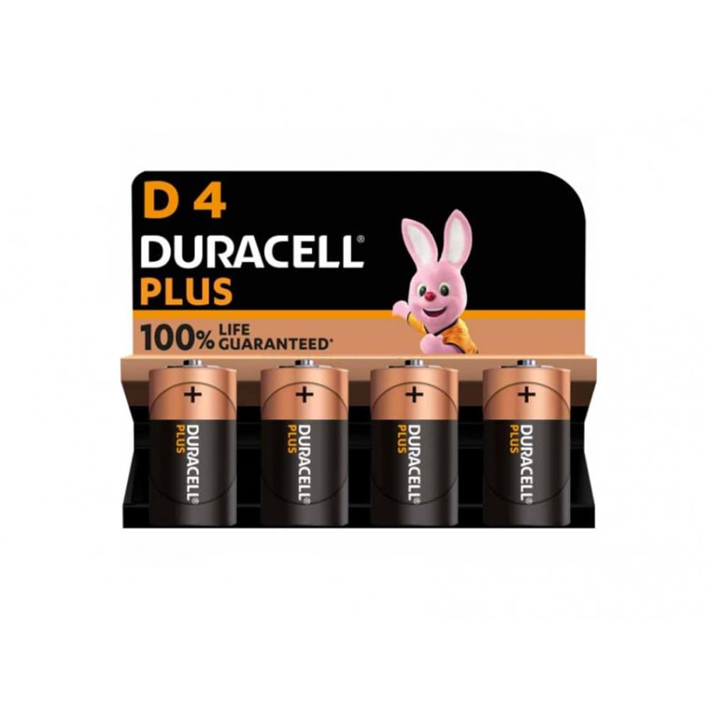 Duracell Plus Extra Life MN1300/LR20 Mono D 4-pak