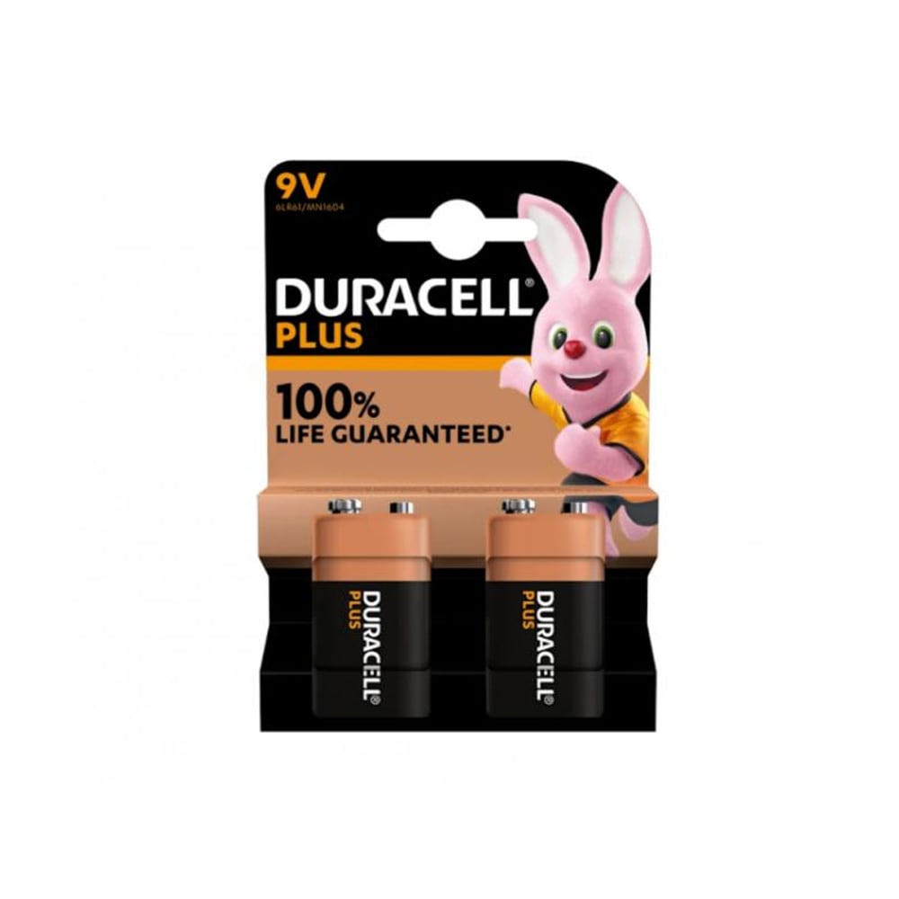 Duracell Plus Extra Life MN1604/6LR61 E-Blok 9V 2-pak