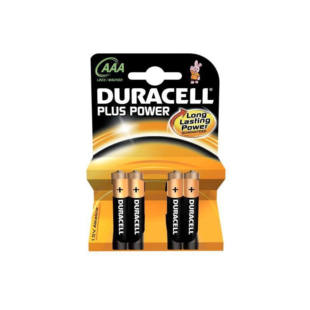Duracell Plus Power AAA-batterier LR03 4-pak
