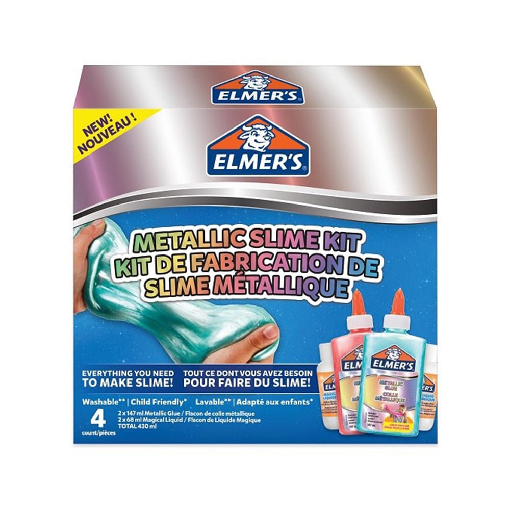 Elmer's Metallic Slime Kit - turkis/rosa