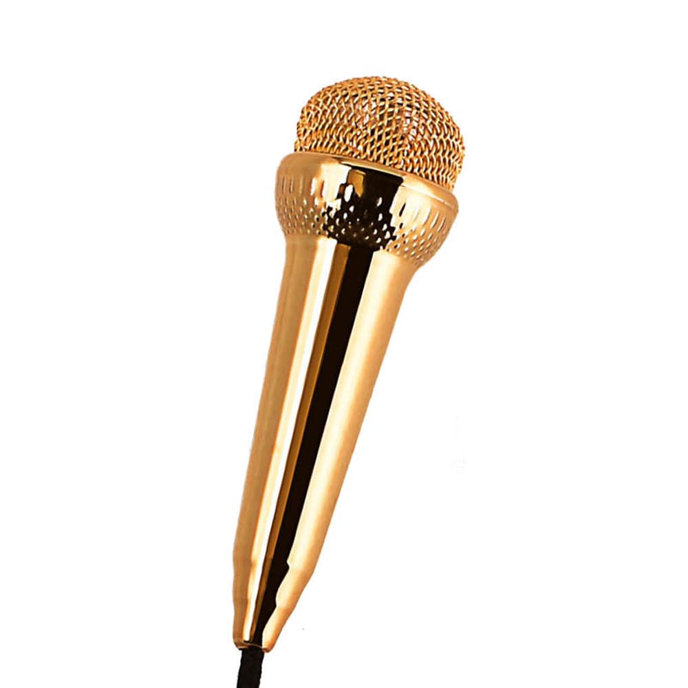 Mini-Mikrofon i guld