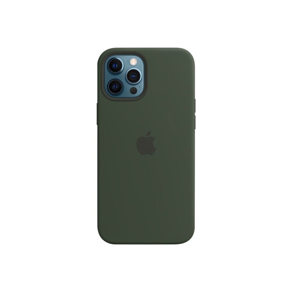 Silikonecover med MagSafe til iPhone 12 Pro Max Grøn