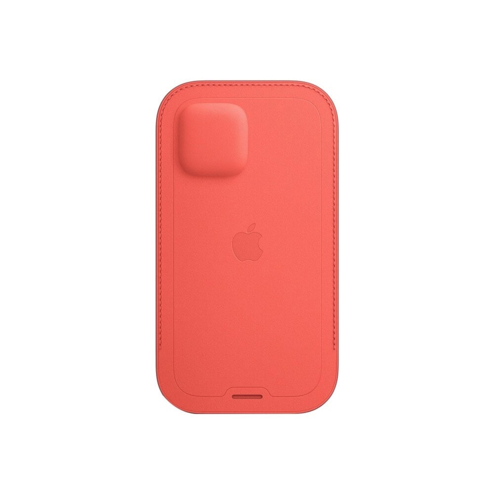 Læderfoderal med MagSafe til iPhone 12 Mini Rosa