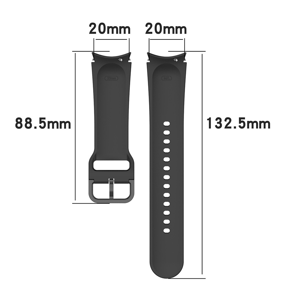 Silikonerem Samsung Galaxy Watch 4 Sort