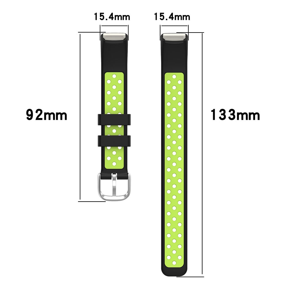 Silikonerem Fitbit Luxe Sort/Grøn