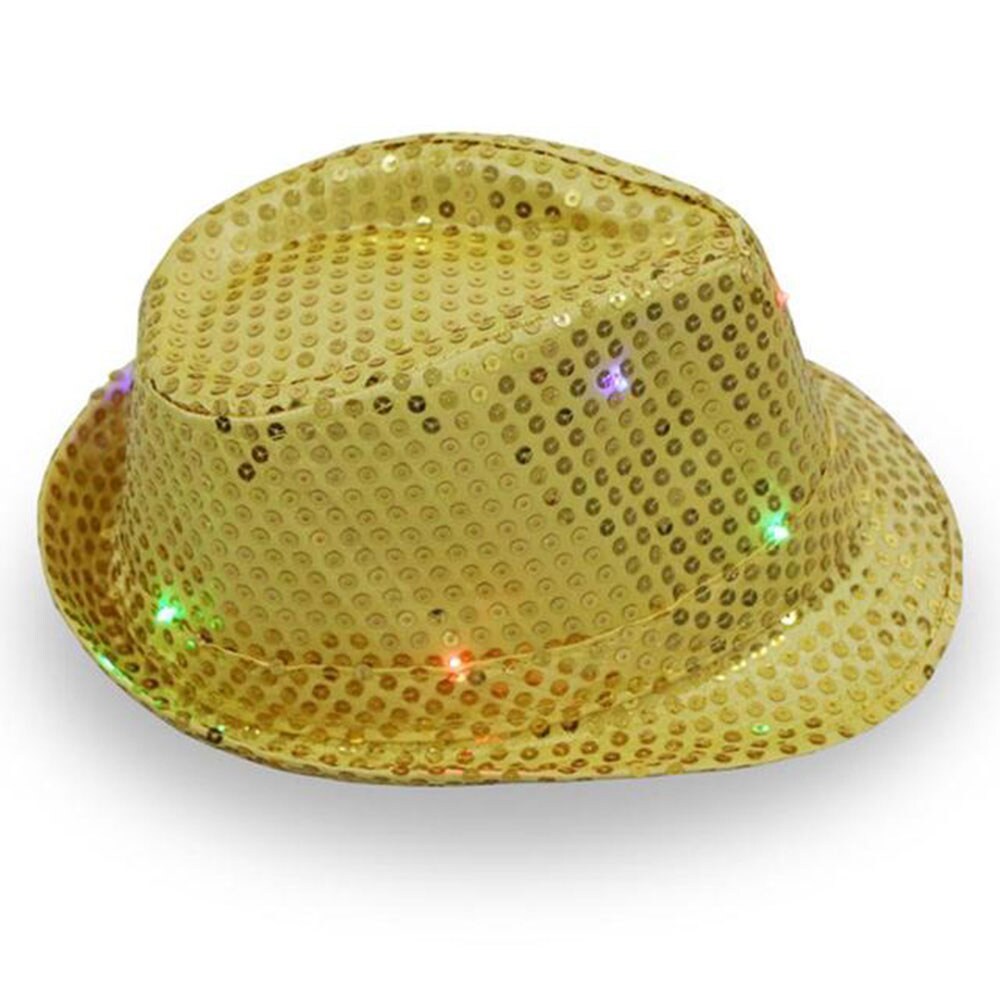 Glitrende hat - Guldfarvet