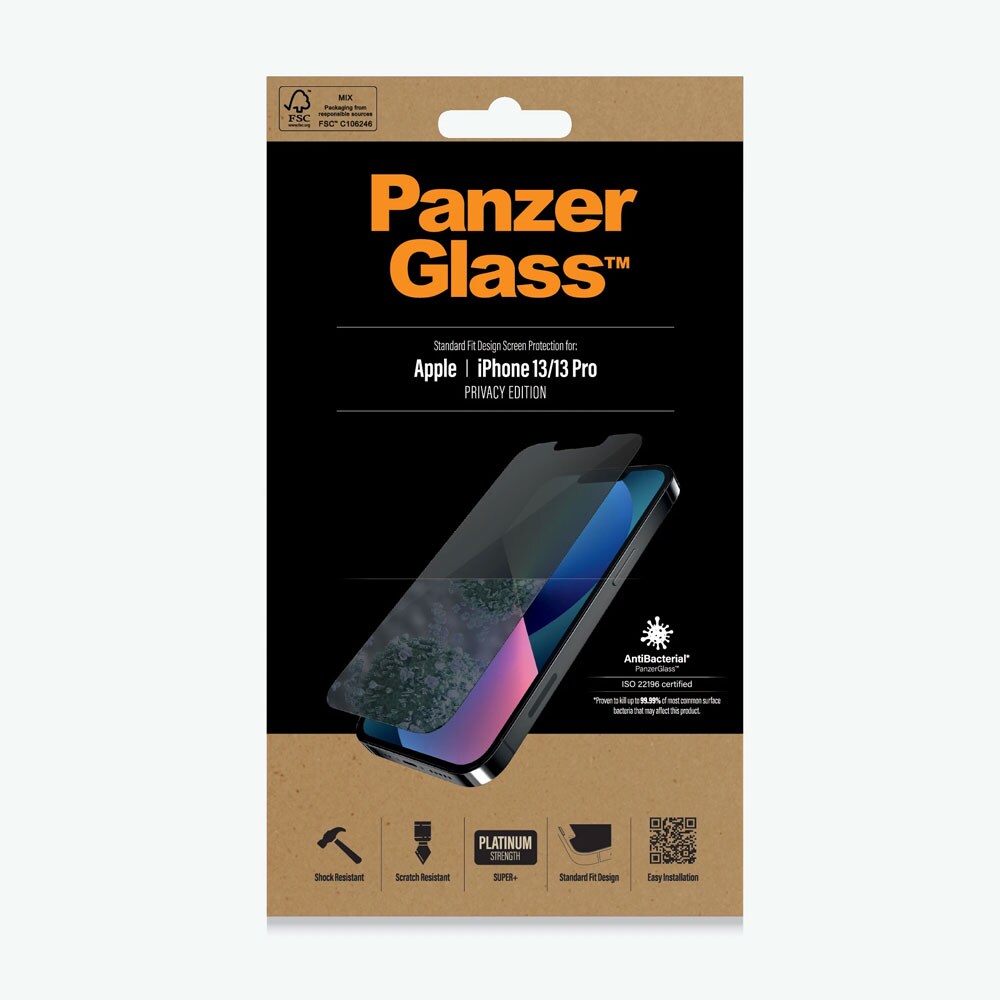 PanzerGlass Standard fit til iPhone 13/13 Pro
