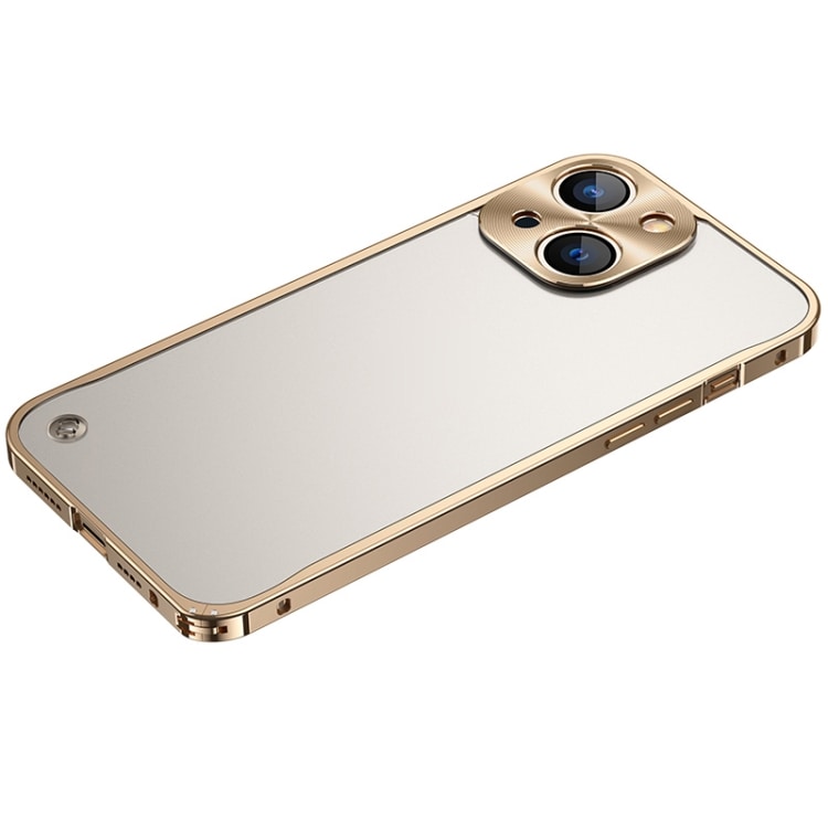 Mobilcover med metalkanter iPhone 13 Mini Guld