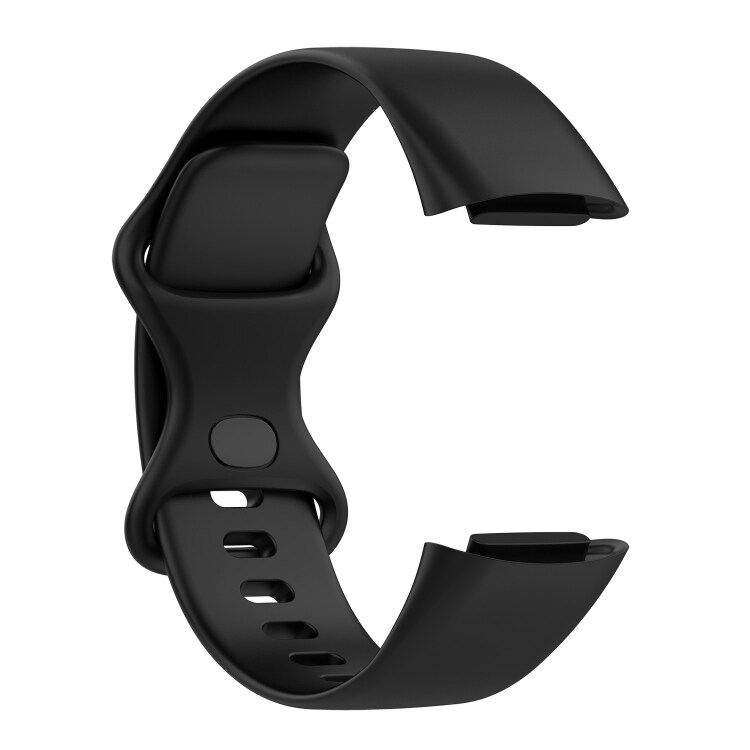 Silikonerem til Fitbit Charge 5 L - Sort