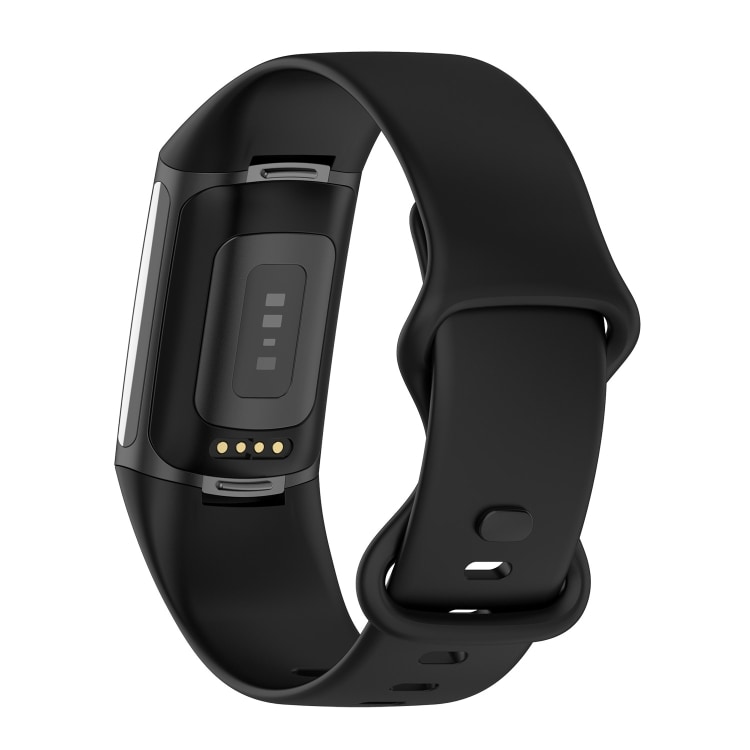 Silikonerem til Fitbit Charge 5 S - Sort