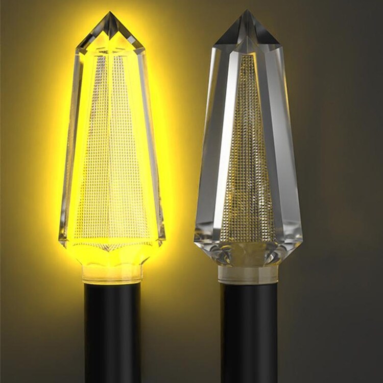 LED-Blinkere til Motorcykel/Knallert Klare med gult lys