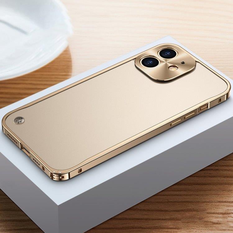 Mobilcover med metalkanter iPhone 12 Mini Guldfarvet