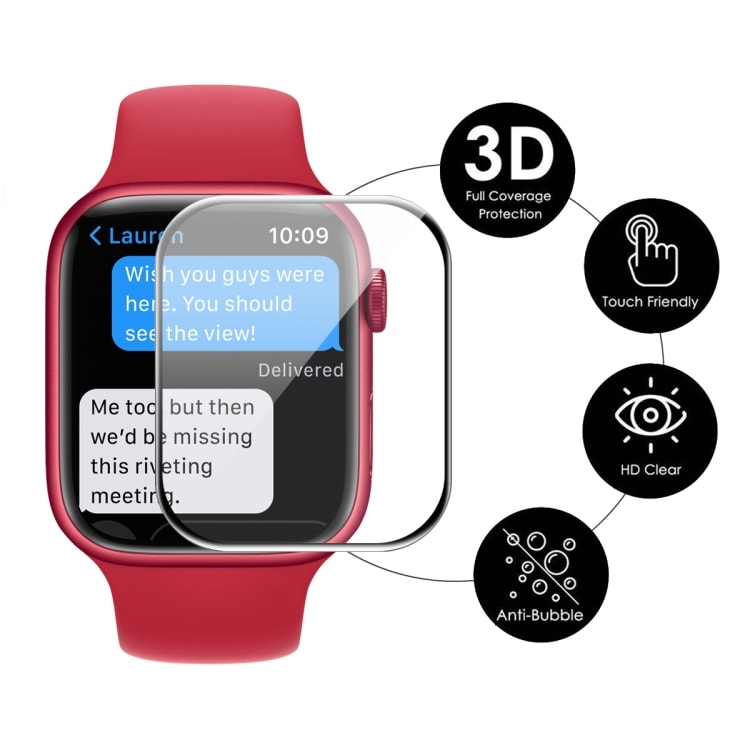 Skærmskåner 3D til Apple Watch Series 7 45 mm 2-pak