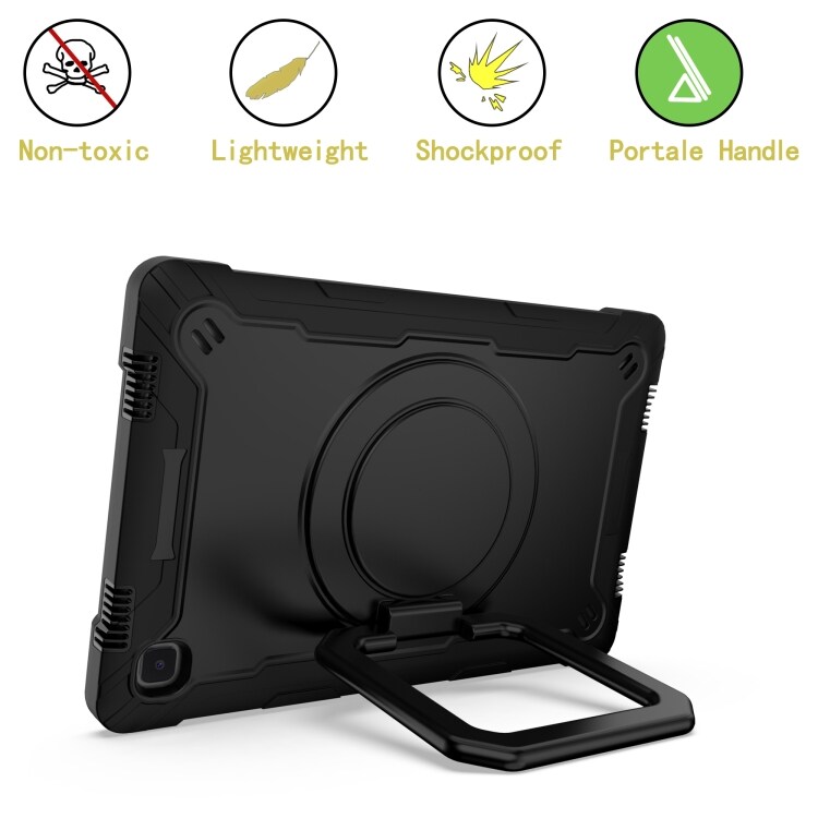 Shockproof 360 Foderal med støtte Samsung Galaxy Tab A7 10.4 (2020) Sort