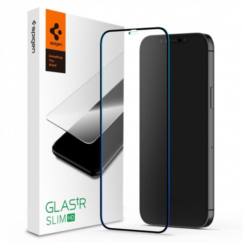 Spigen Tempereret Glas.tR Slim FC iPhone 12 Pro Max