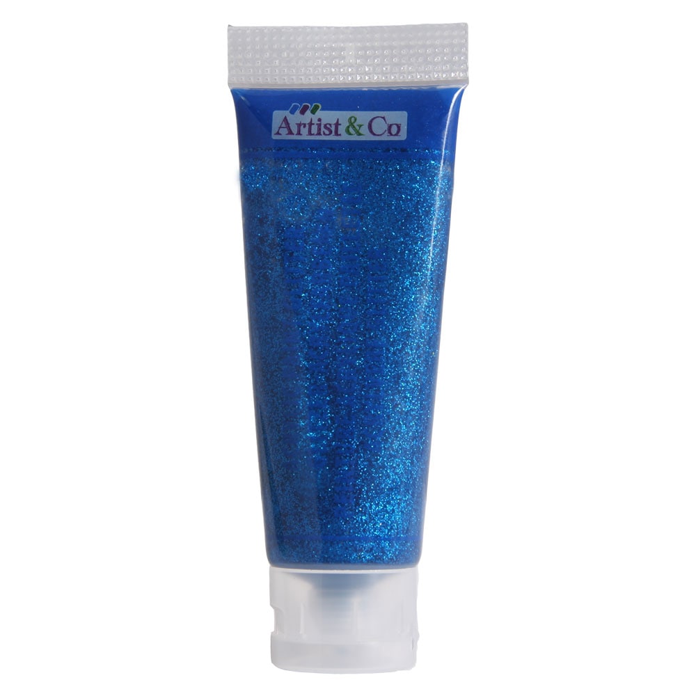 Artico akrylfarve glitter 75ml - Blå