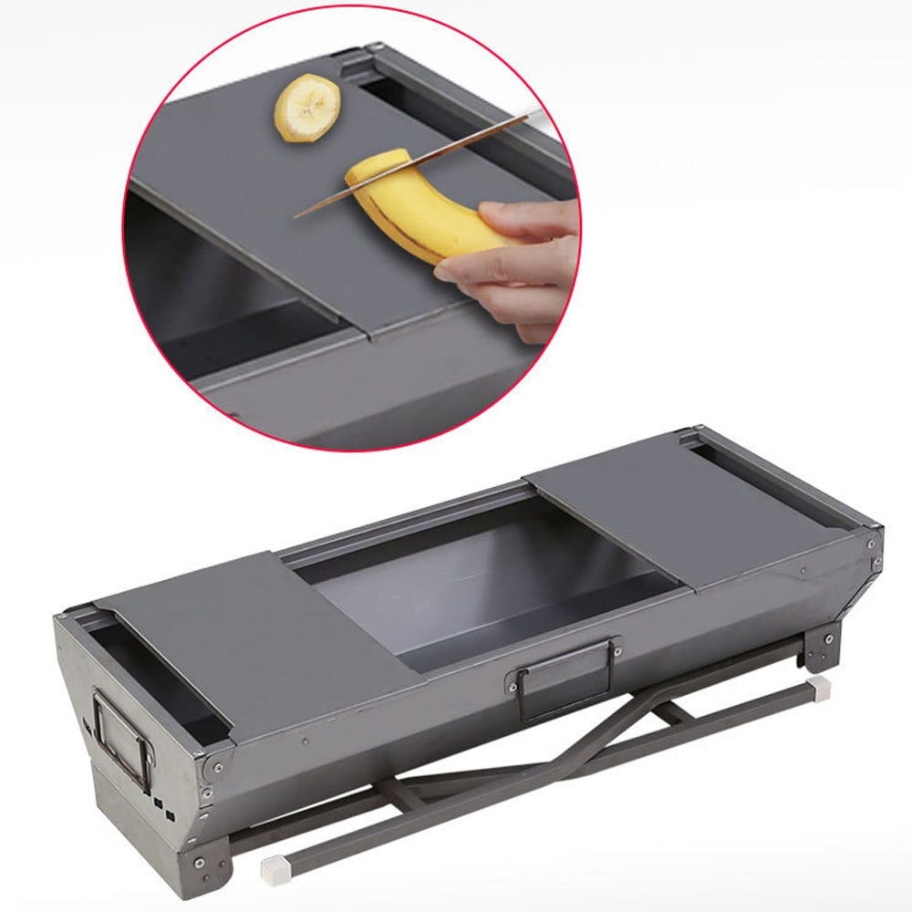 Sammenklappelig kulgrill / transportabel campinggrill / udendørsgrill til tur / grill med sideborde