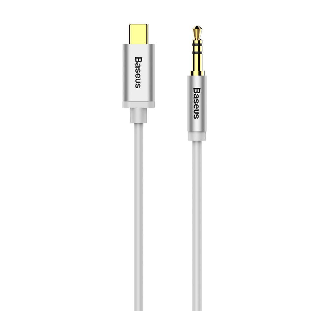 Baseus Yiven M01 Lydkabel USB-C - 3,5 mm 1,2 m Hvidt