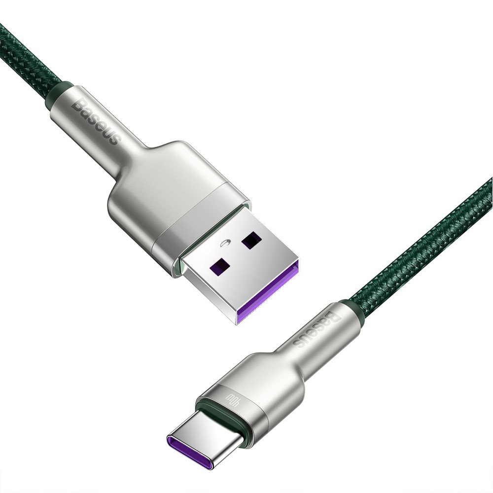 Baseus Cafule Metal USB - USB-C 40W 2 m Grøn