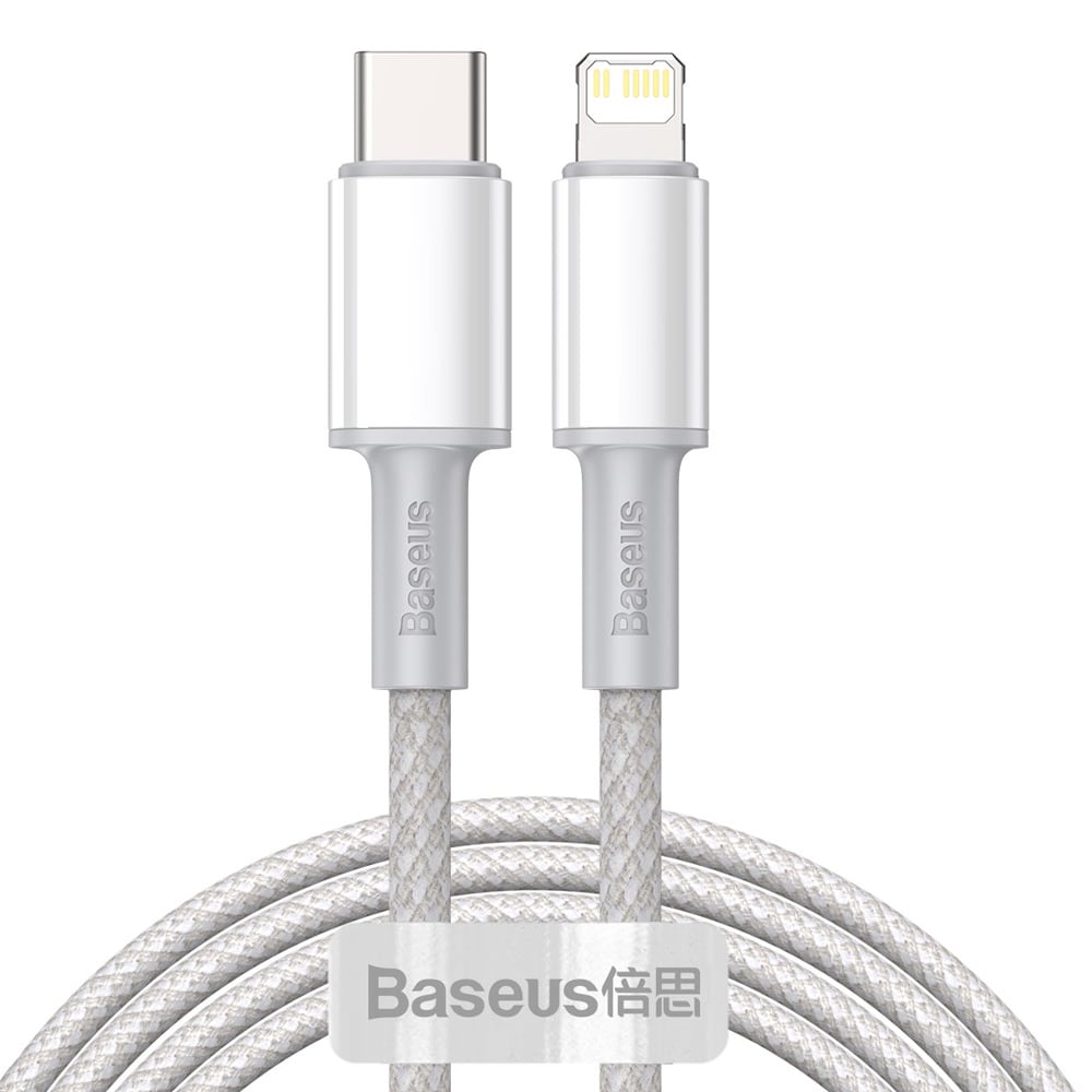 Baseus HD PD USB-C - Lightning 20W 1 m Hvid