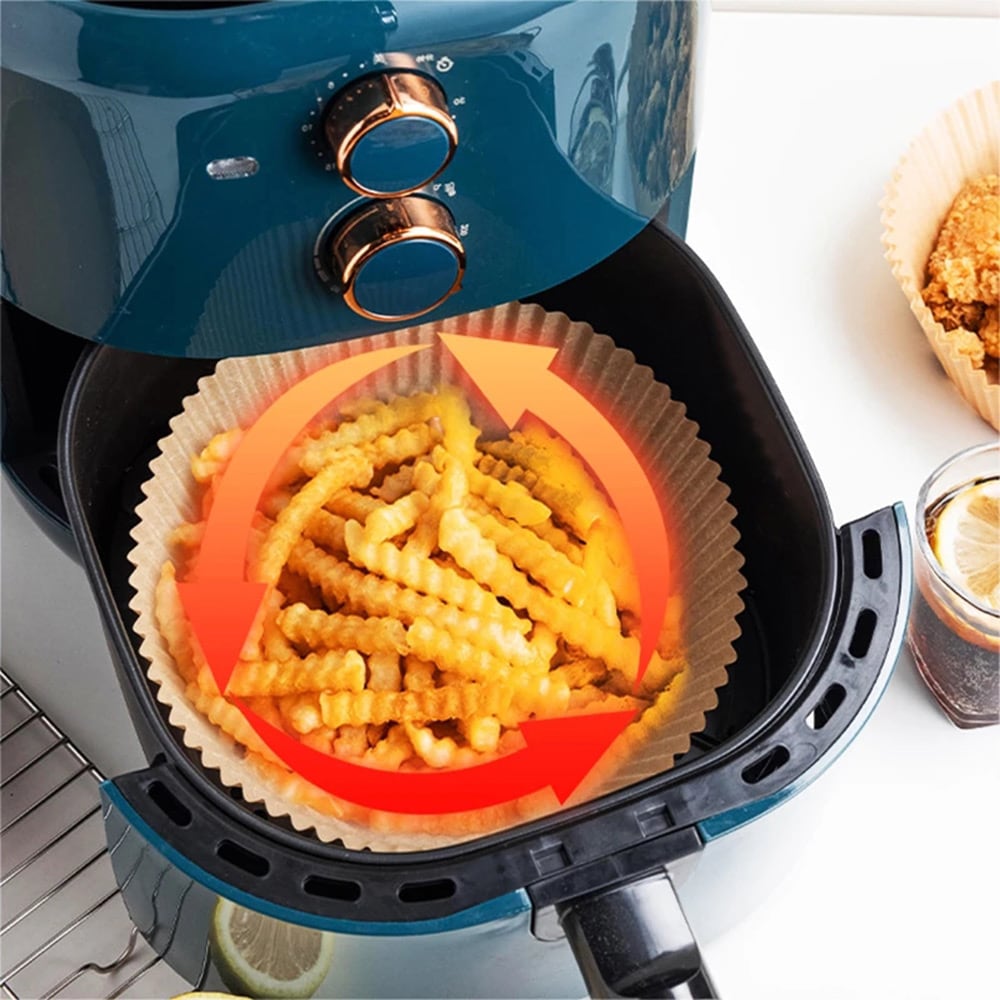 50-pak bagepapir til AirFryer 16 cm - lille