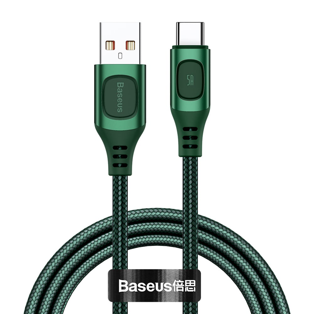 Baseus Flash USB - USB-C 5A 1 m Grøn