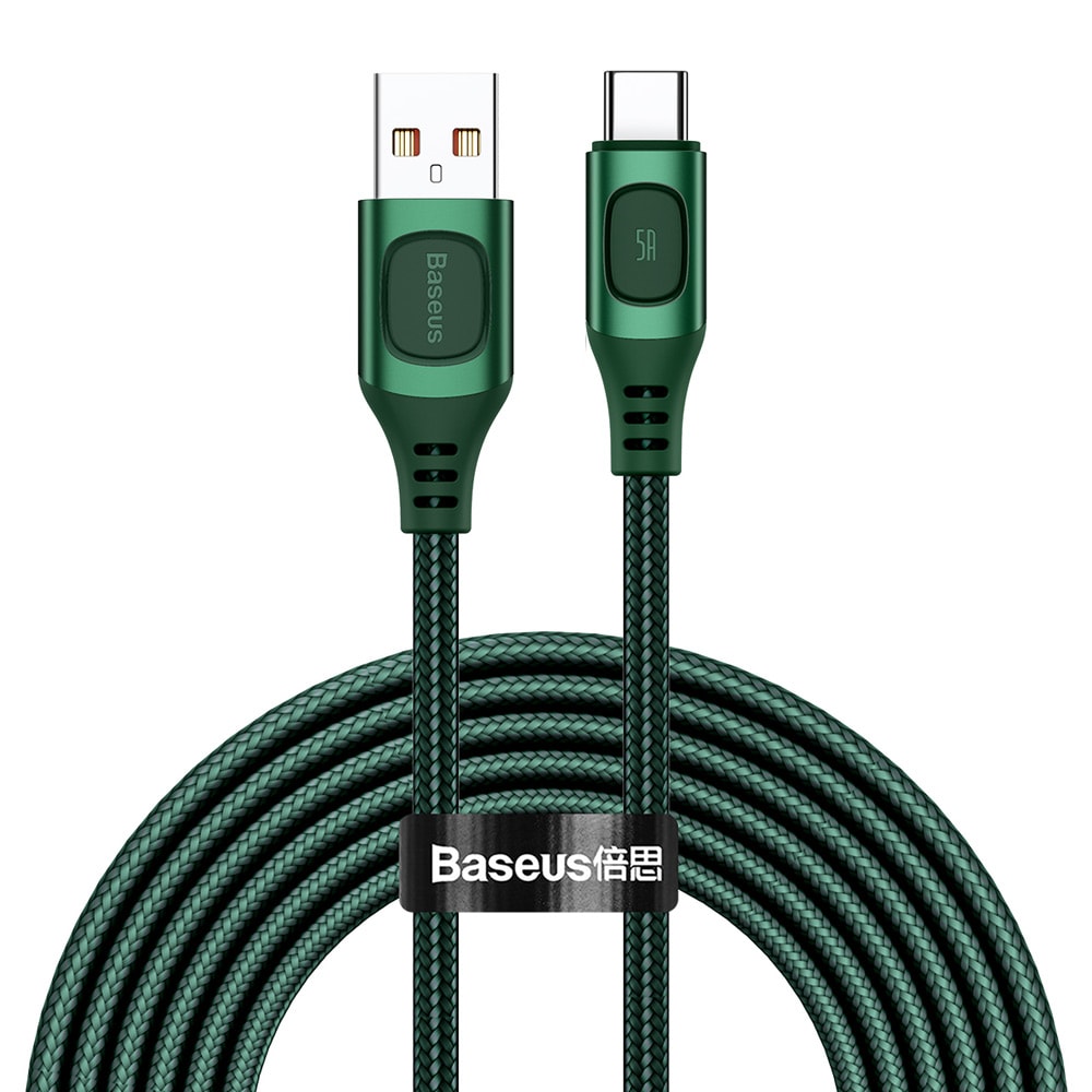 Baseus Flash USB - USB-C 5A 2m Grøn