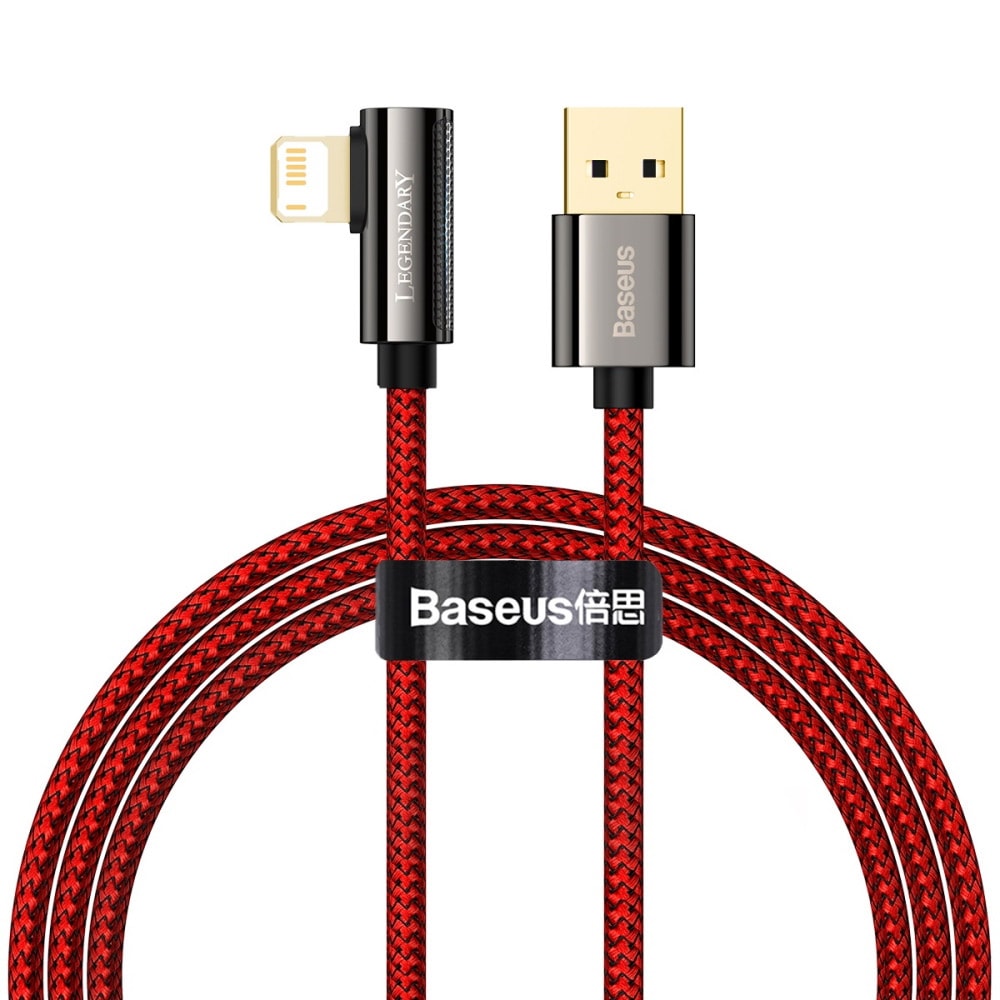Baseus Legend USB - Lightning 2,4 A 1 m Rød