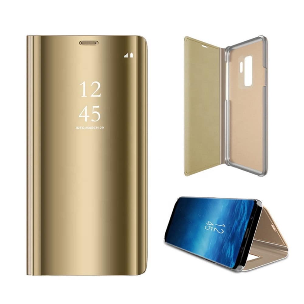 Smart Clear View Foderal Samsung Galaxy S22  - Guld